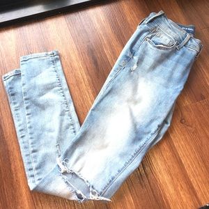 Old navy distressed skinny jeans